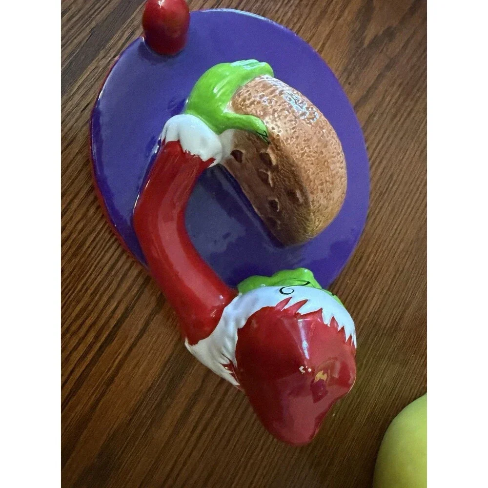 Dr. Seuss Grinch Christmas Cookie Jar Whoville Cindy Lou Who Max Dog Canister